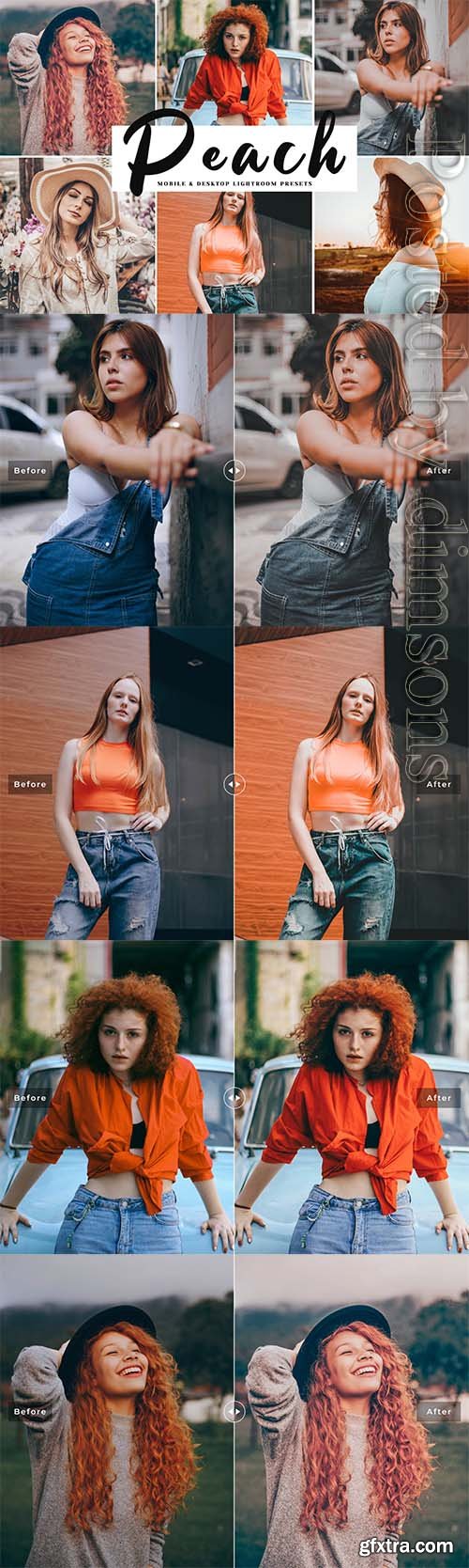 Peach Mobile & Desktop Lightroom Presets