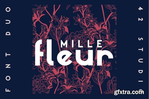 CM - Mille Fleur Sans Serif Font Duo 4079232