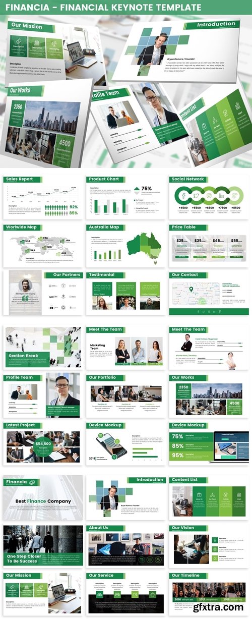 Financia - Financial Keynote Template