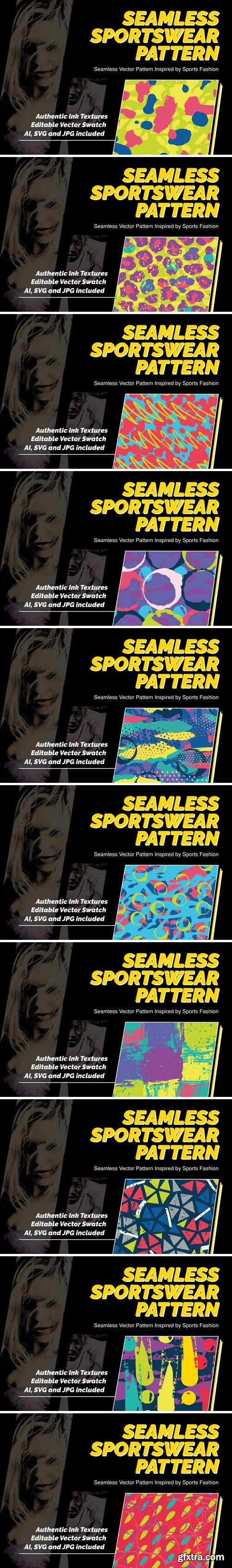 Modern Sportswear Seamless Pattern Bundle