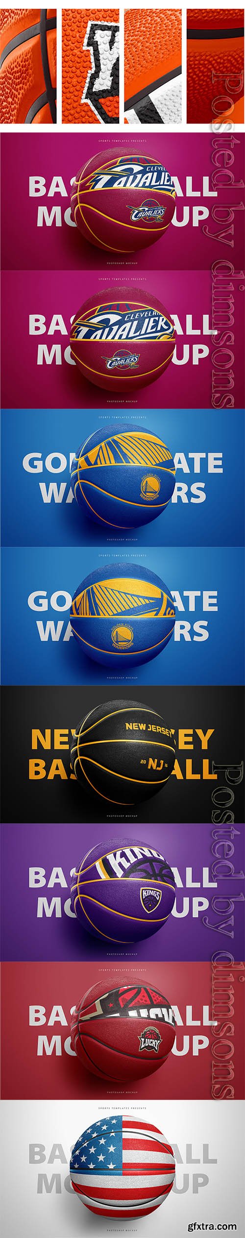 Basketball Ball Photoshop Mockup