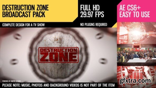 VideoHive Destruction Zone (Broadcast Pack) 3156299