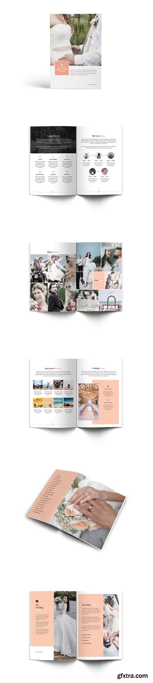 The Wedding A4 Brochure Template