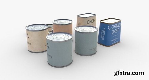 Cgtrader - Australian Combat Rations WWII Low-poly 3D model