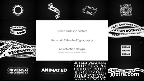 VideoHive Unusual - Titles And Typography 24128336