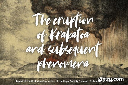 CM - Krakatoa Brush Font 4081299