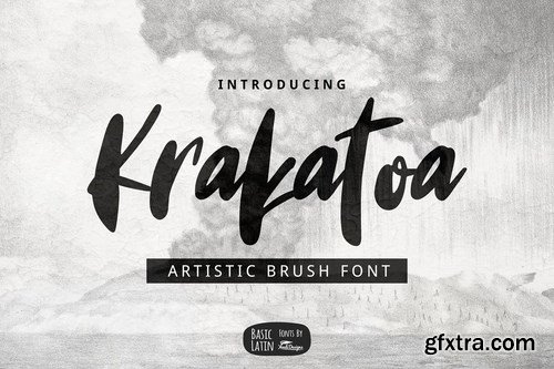 CM - Krakatoa Brush Font 4081299