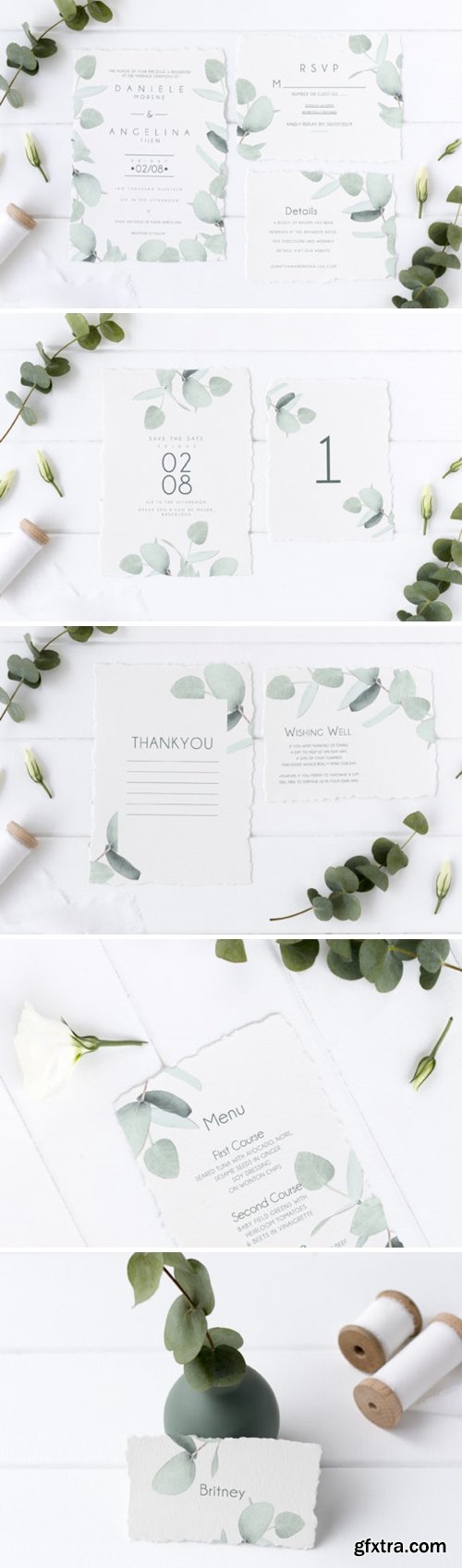 Eucalyptus Wedding Invitation Suite 1748801