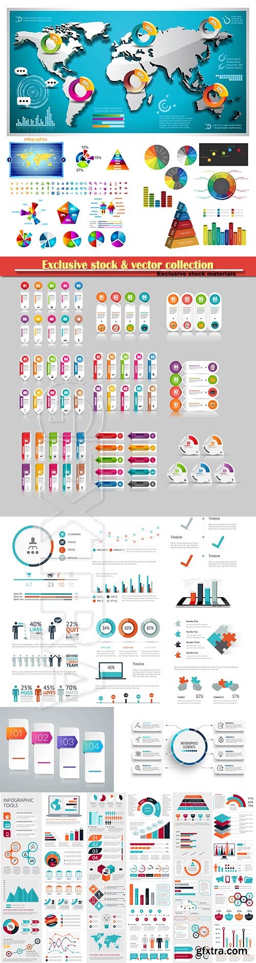 Infographic element for flyer and banner