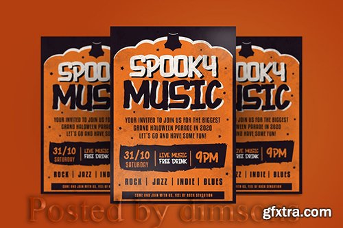 Spooky Music Flyer