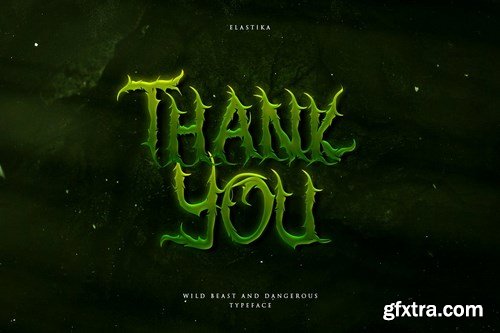 Elastika - Haunted Hand Drawing Display Typeface