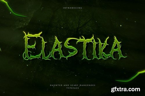 Elastika - Haunted Hand Drawing Display Typeface