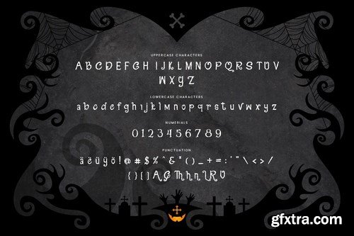 Russely - Curly Handrawn Halloween Font