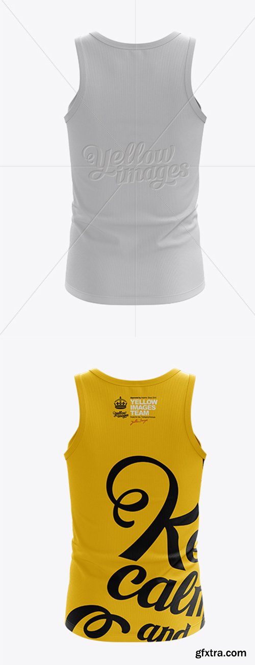 Mens Tank Top HQ Mockup Back View 10817