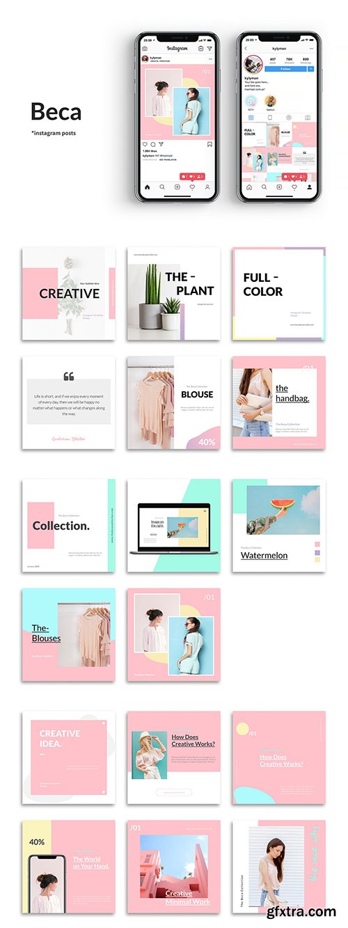 Beca - Instagram Posts Template