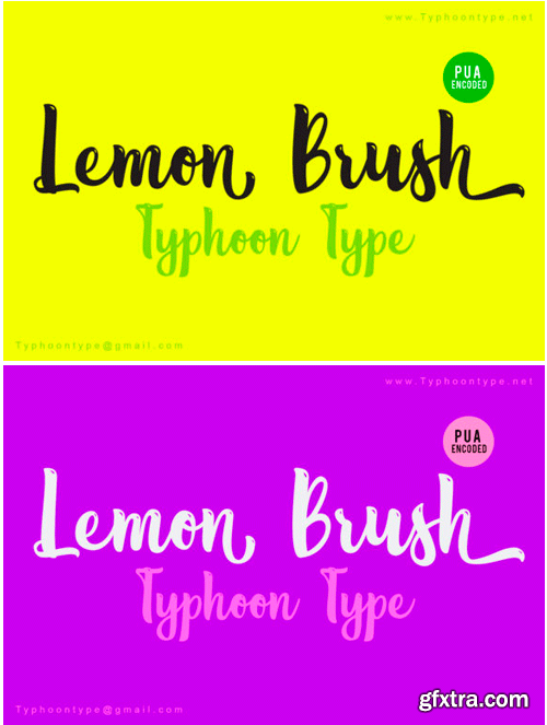 Lemon Brush Font