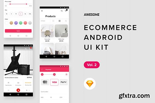 Android UI Kit - Ecommerce Vol. 2 (Sketch)