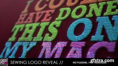 VideoHive Sewing Logo Reveal 5565359