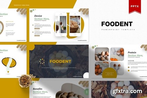 Foodent Powerpoint, Keynote and Google Slides Templates