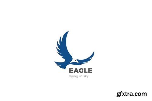 Eagle Bird Flying Logo abstract