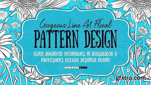 Using Advanced Techniques to Produce a Gorgeous Line Art Floral Pattern Tile