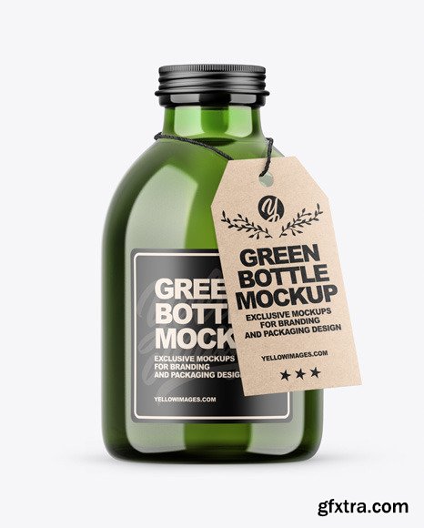 Green Bottle Mockup 48390