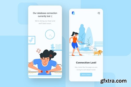 Connection Lost - Mobile Apps Illustration