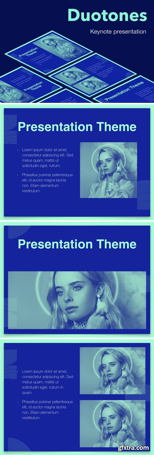 Duotones Keynote Theme