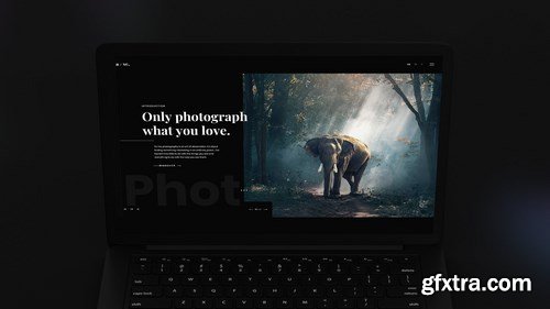 Black Laptop Mockup