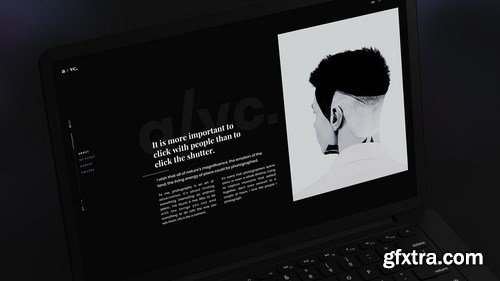 Black Laptop Mockup