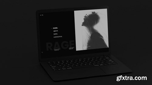 Black Laptop Mockup