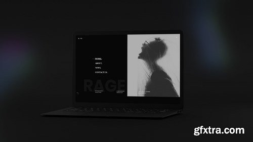 Black Laptop Mockup