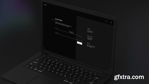 Black Laptop Mockup