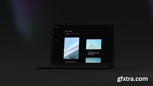 Black Laptop Mockup