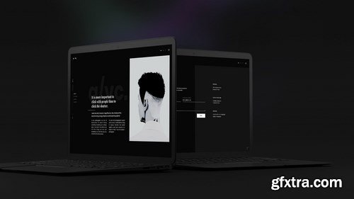 Black Laptop Mockup