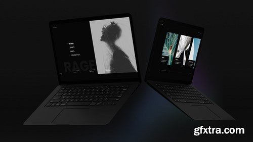 Black Laptop Mockup