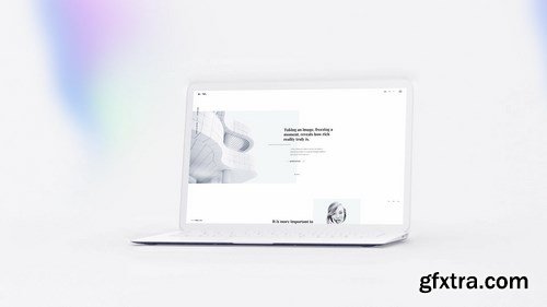 White Laptop Mockup