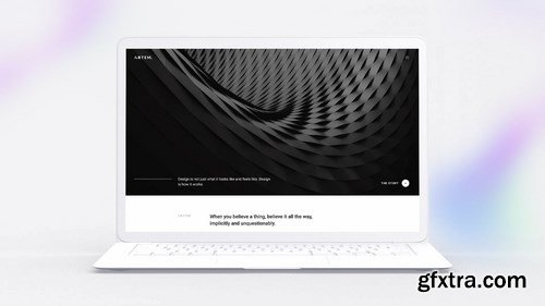 White Laptop Mockup