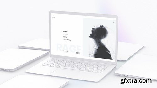 White Laptop Mockup