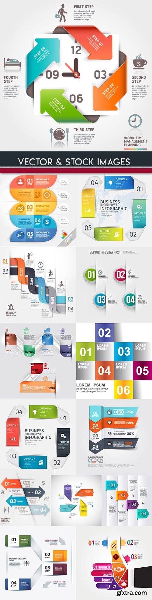 Business infographics options elements collection 93