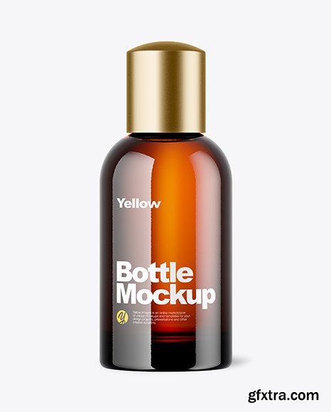 Amber Bottle Mockup 48414