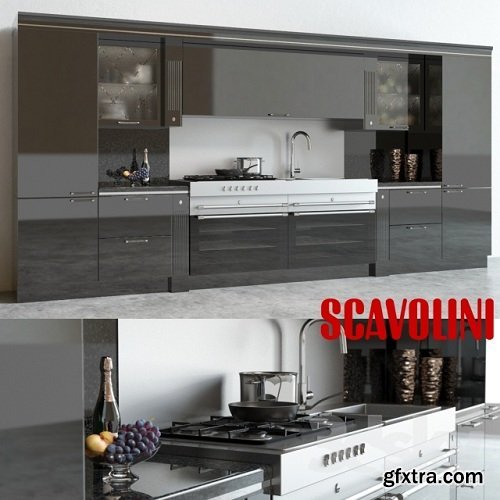 Scavolini Baccarat Kitchen Black