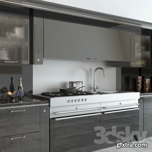 Scavolini Baccarat Kitchen Black