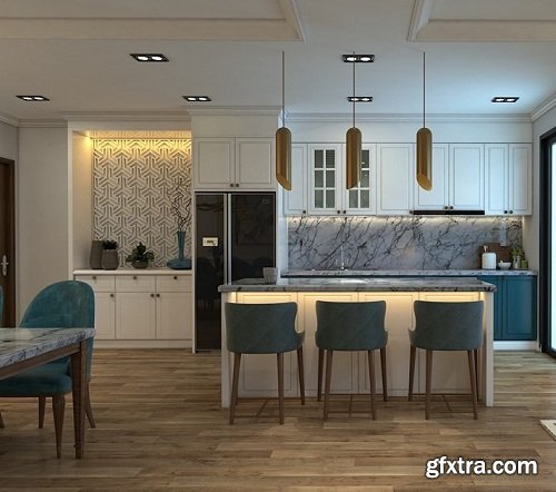 Interior Apartment Scene Sketchup By Duy An