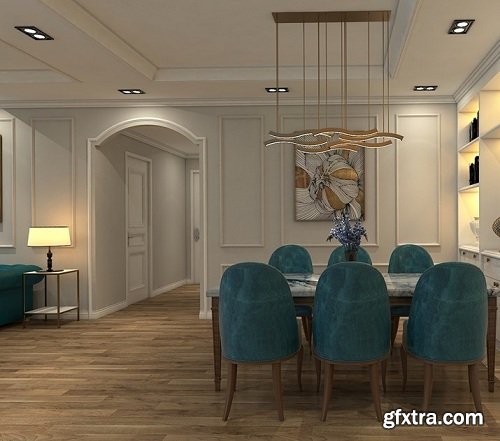 Interior Apartment Scene Sketchup By Duy An