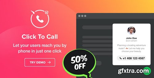 CodeCanyon - Click to Call v1.0.0 - Call Button plugin for WordPress - 24493801