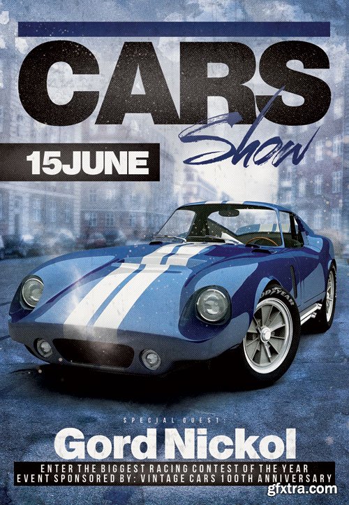 Stance car show - Premium flyer psd template