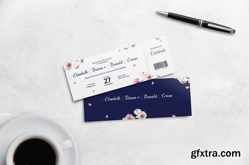 Boarding Pass Wedding Invitation