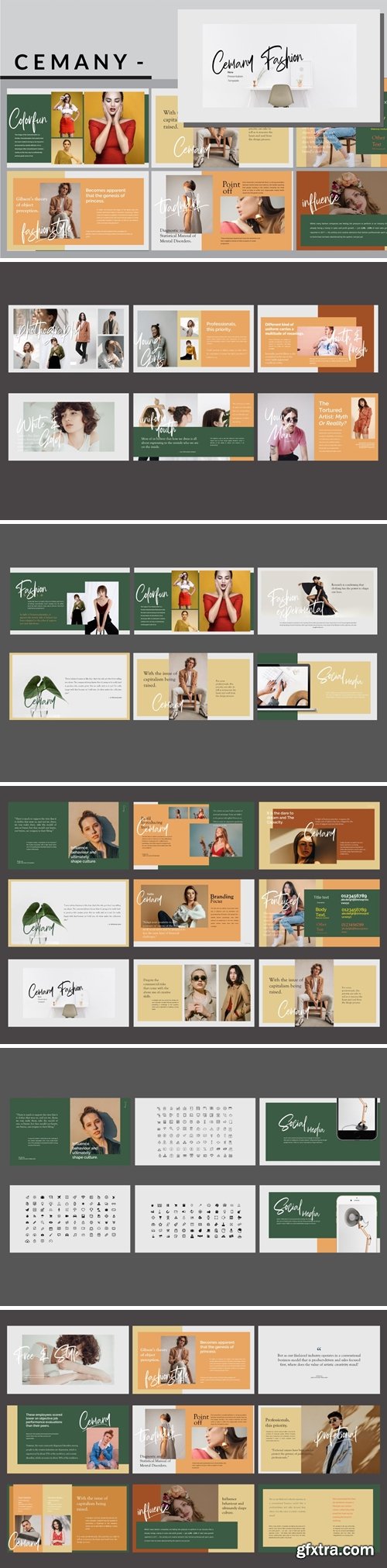 Cemany - Fashion Powerpoint, Keynote and Google Slides Templates