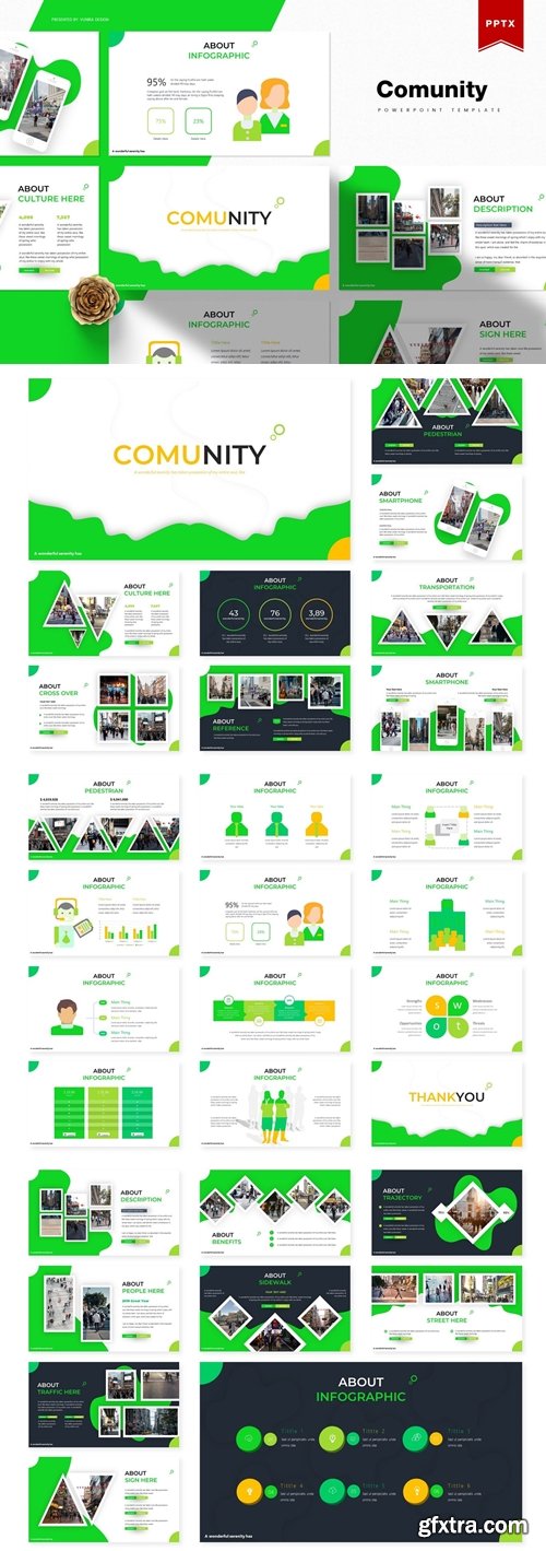 Comunity Powerpoint, Keynote and Google Slides Templates